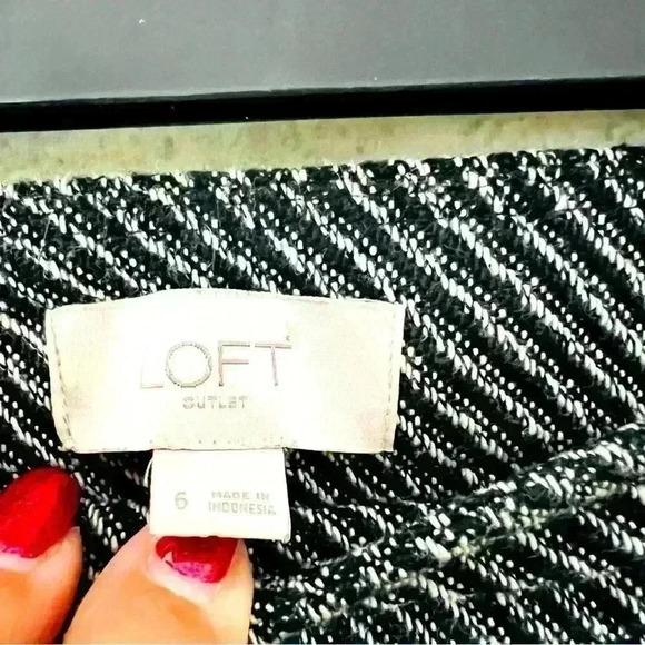 LOFT 6 WOMENS BLACK CAREER BUSINESS BOSS LADY STAPLE PIECE MINIMALIST DRESS PANT - Picture 5 of 8